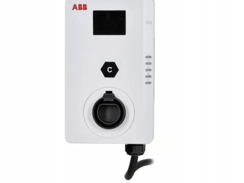 Ładowarka trójfazowa Terra AC wallbox 22kW ABB ekran, 4G, RFID, WiFi, BT