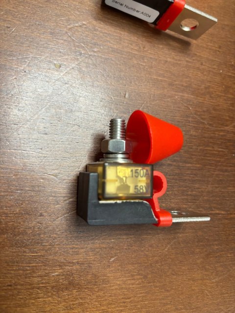 Listwa i bezpiecznik zaciskowy MRBF z 2 szt. bezpiecznika 58V 100A