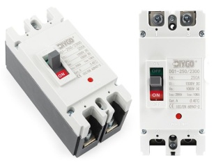 Wyłącznik MCCB 2P 250A DC 1000V Solar PV zabezpieczenie instalacji (bez obudowy)