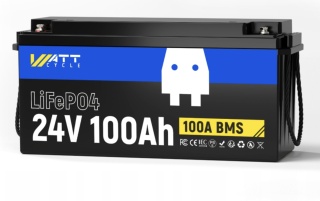 24V 100Ah WattCycle 100A BMS i BEZ Bluetooth