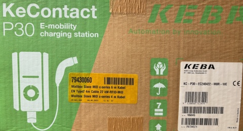 Ładowarka KEBA Contact P30 22 kW EC240422 stacja ładowania Ethernet LAN
