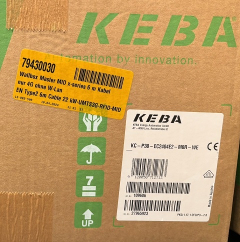Ładowarka KEBA Contact P30 22 kW EC2404E2 stacja ładowania Ethernet LAN