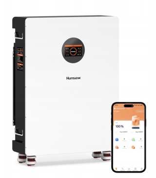 Magazyn Energii 16.1kWh 48V 314Ah BT LiFePO4 z BMS 200A, LCD Touchscreen