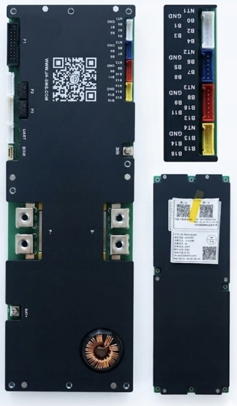 V19 BMS LiFePO4 16s JK-BMS JK-PB2A16S20P 200A/350A + szklany ekran LCD