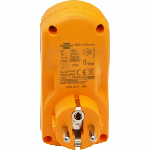 Wyłącznik różnicowoprądowy Brennenstuhl BDI-A 30 IP54 230V 16A 30mA – 1290631