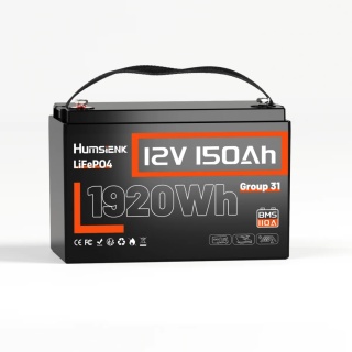 150Ah Humsienk 12V 150Ah 110A BMS i BEZ Bluetooth